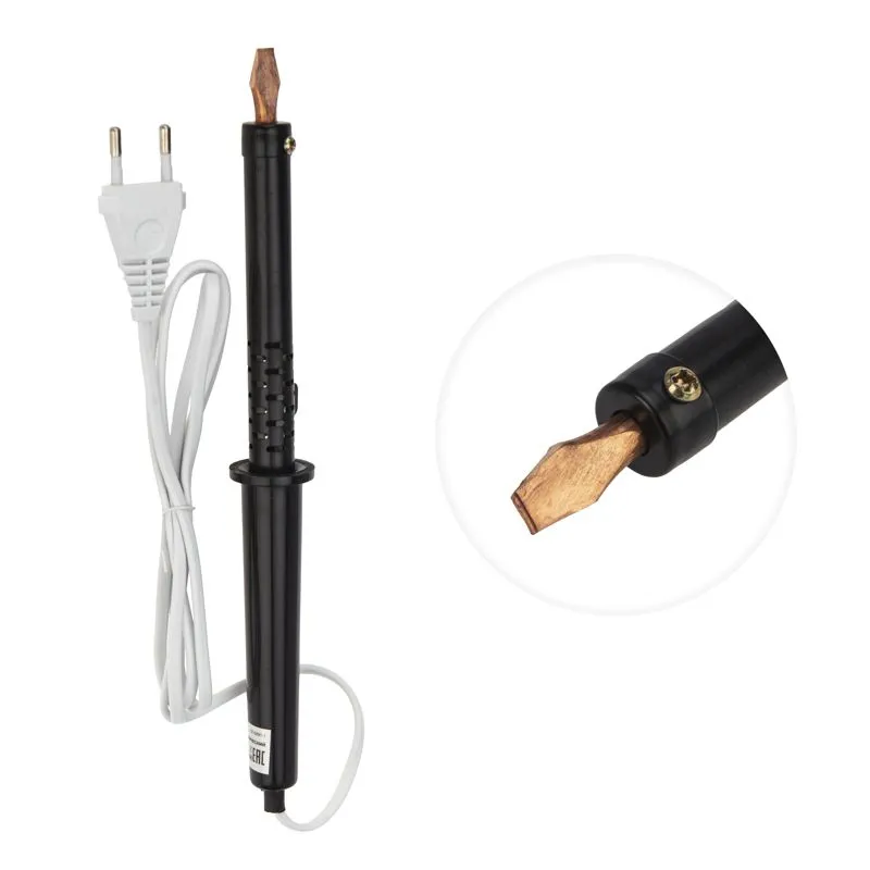 Паяльник с пластиковой ручкой, серия ЭПСН, 100Вт, 230В, пакет REXANT - Фото 3