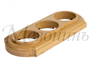 Рамка  трехместная "Элегант" , цвет - без тонировки, ТМ "МезонинЪ" GE70703-00 GE70703-00