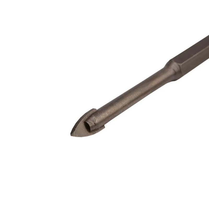 Сверло по стеклу и керамике 6 мм, 2 грани, шестигранный хвостовик Kranz - Фото 4