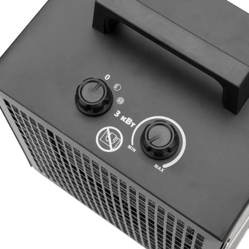 Пушка тепловая электрическая, квадратная, PTC, 3кВт REXANT - Фото 5