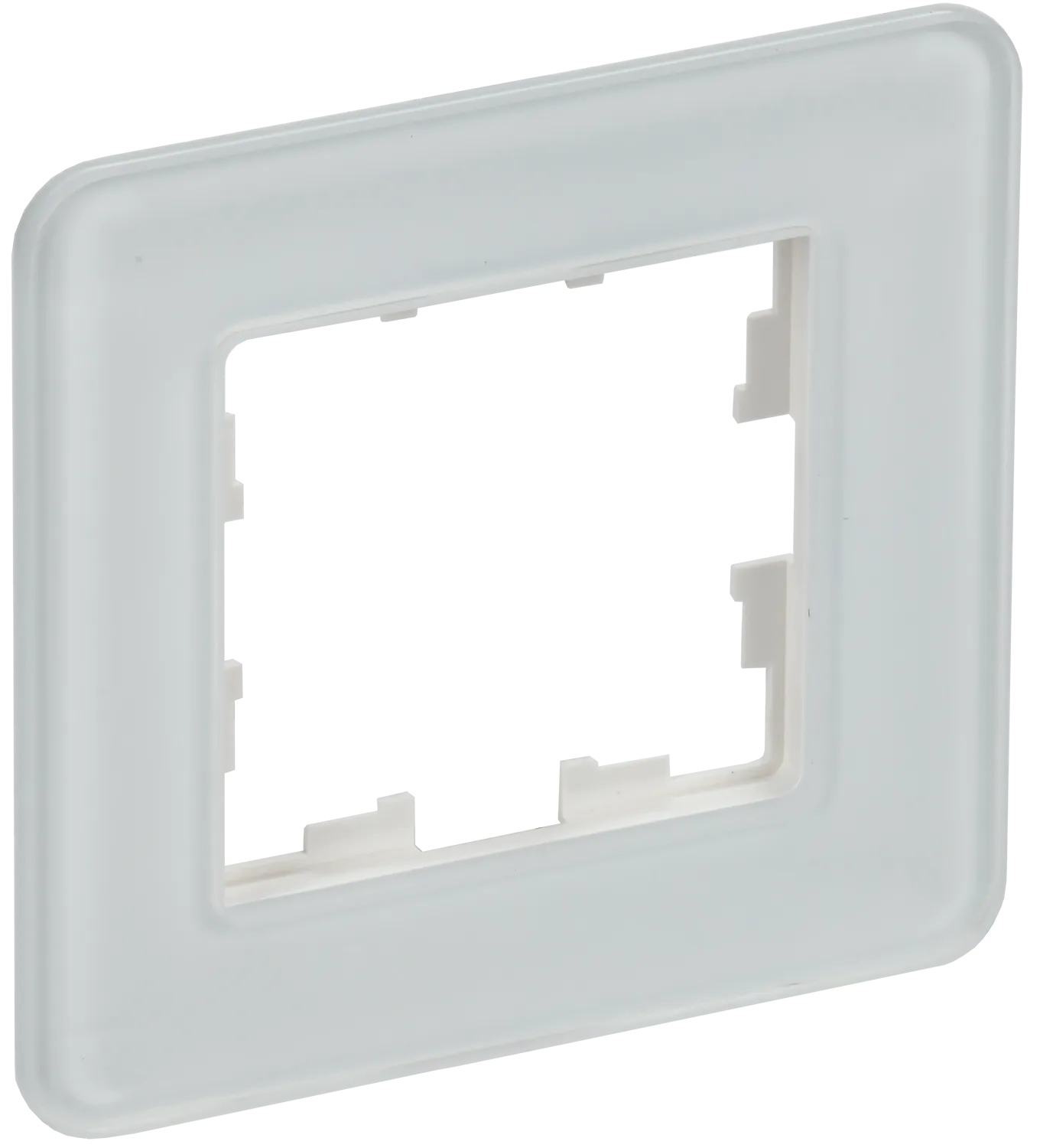 BRITE Рамка 1-местная РУ-1-2-Бр стекло белый RE IEK