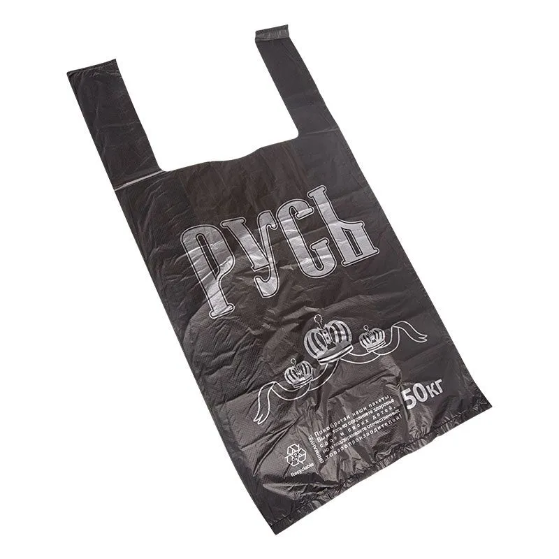 Пакет майка ПНД 30+15*55, 30мкм "Русь" (100шт./уп)