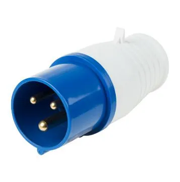 Вилка переносная 013 2Р+РЕ, 16А, 250В IP44 DEKRON