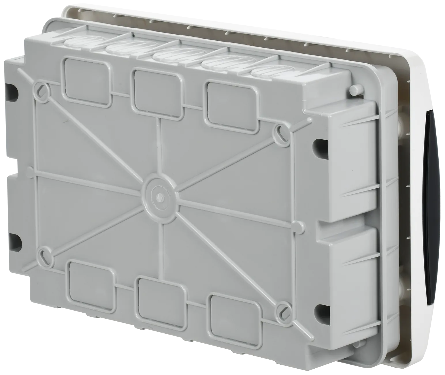 UNION Compact Корпус пластиковый ЩРВ-П-12 IP41 черная прозрачная дверь IEK - Фото 3