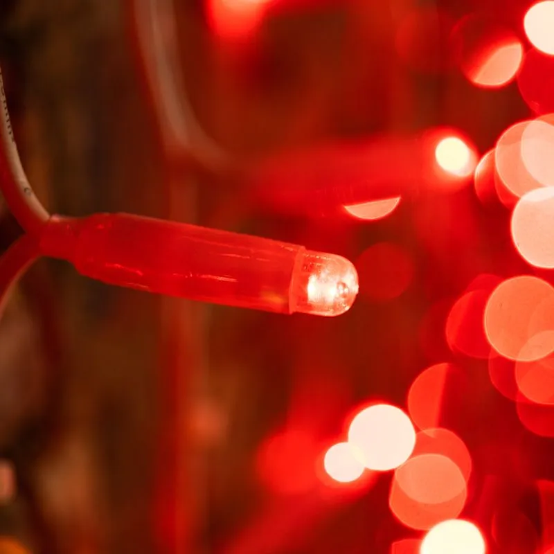 Гирлянда Светодиодный Дождь 2х1,5м, постоянное свечение, белый провод КАУЧУК, 230 В, диоды КРАСНЫЕ ( - Фото 3