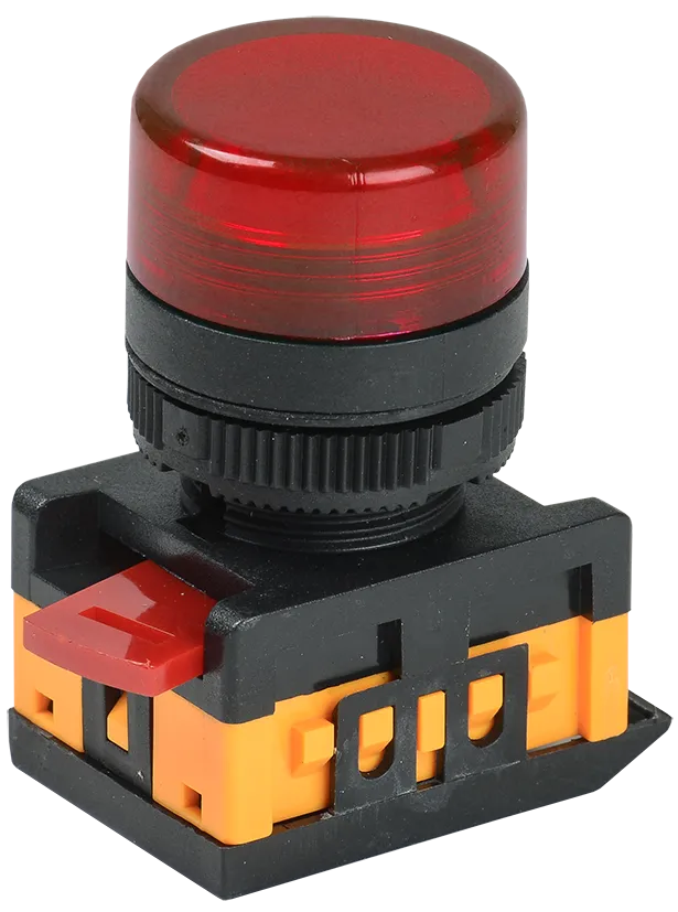 Лампа AL-22TE сигнальная d=22мм красный неон/240В цилиндр IEK