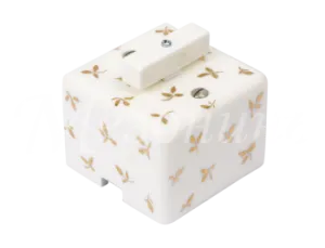 Выключатель ретро фарфоровый поворотный на два положения, QUADRA, коллекция "ИМПЕРАТОРСКАЯ" , цвет - GE80404-01L