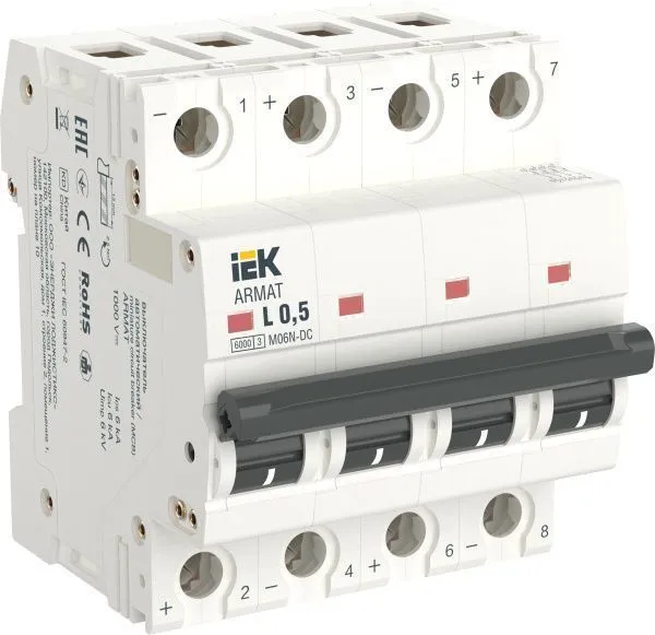 ARMAT Автоматический выключатель M06N-DC 4P K 32А IEK AR-M06N-4-K032DC