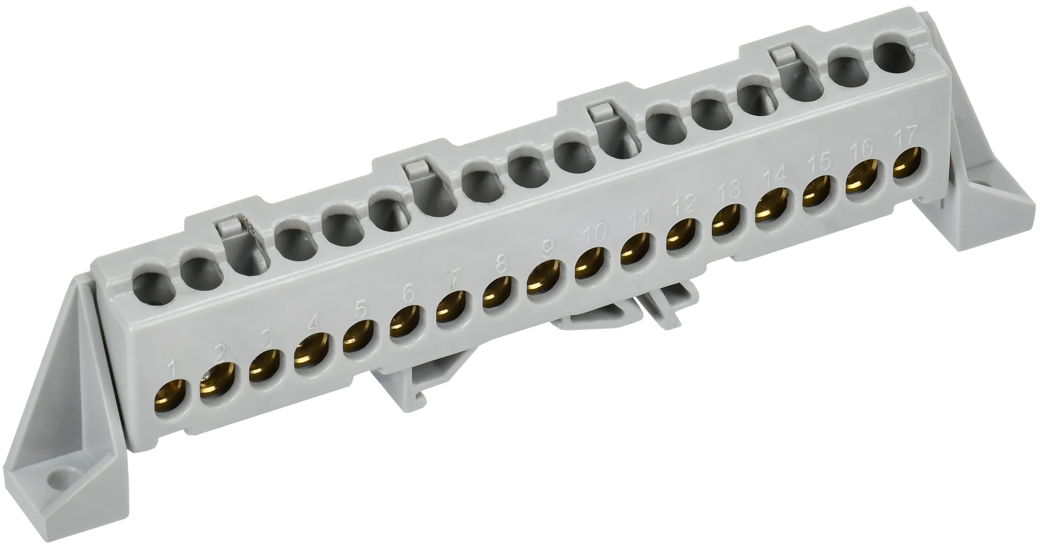 TEKFOR Шина L "фаза" в комбинированном DIN-изоляторе "Стойка" 6х9-17-Ср IEK TF-NN10-17-DP-K03