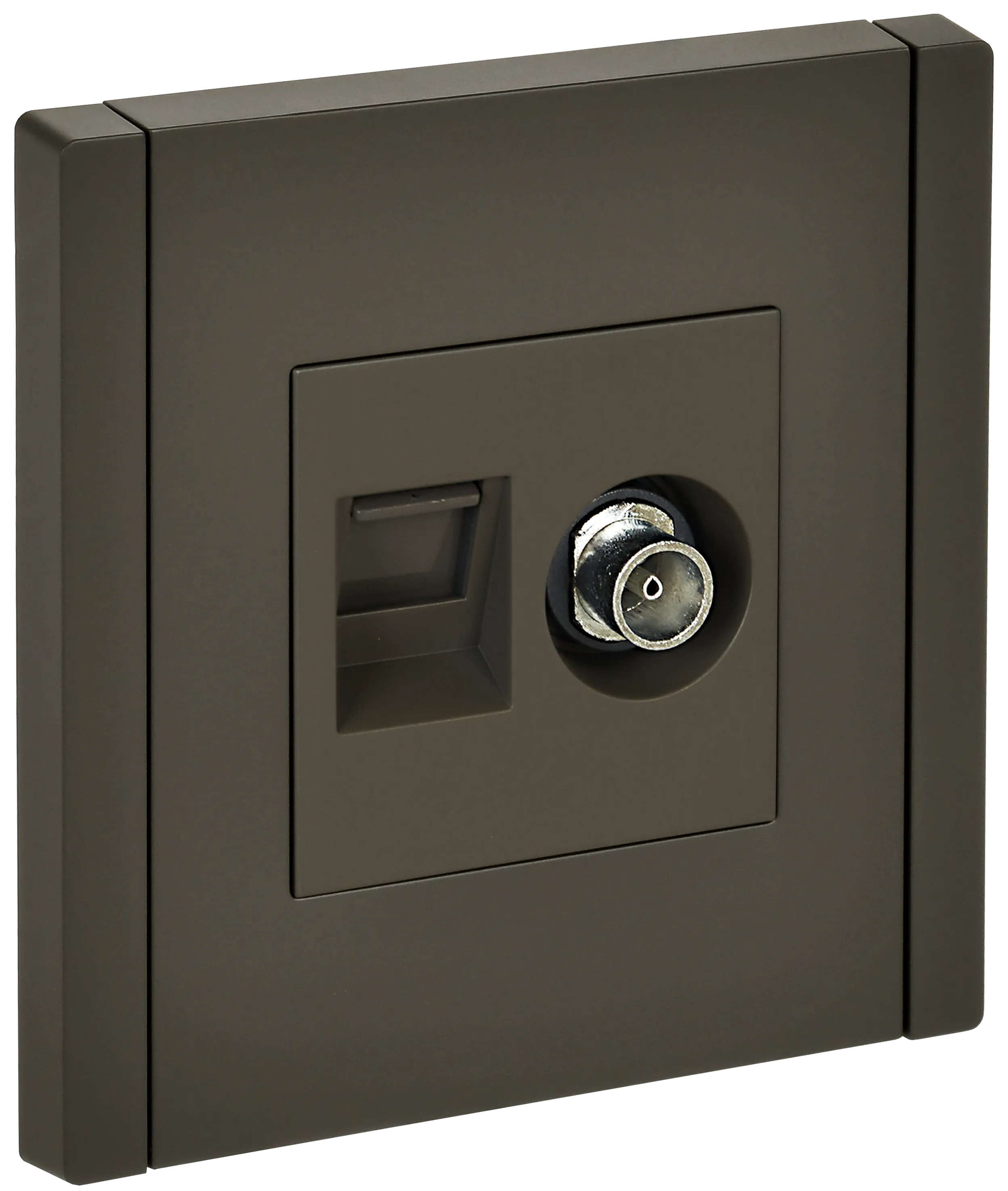 FORTE&PIANO Розетка двойная TV+RJ45 кат.6 FP337 серый IEK