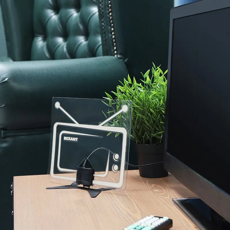 Антенна комнатная «Активная» с USB питанием, для цифрового телевидения DVB-T2, Ag-719 REXANT - Фото 3