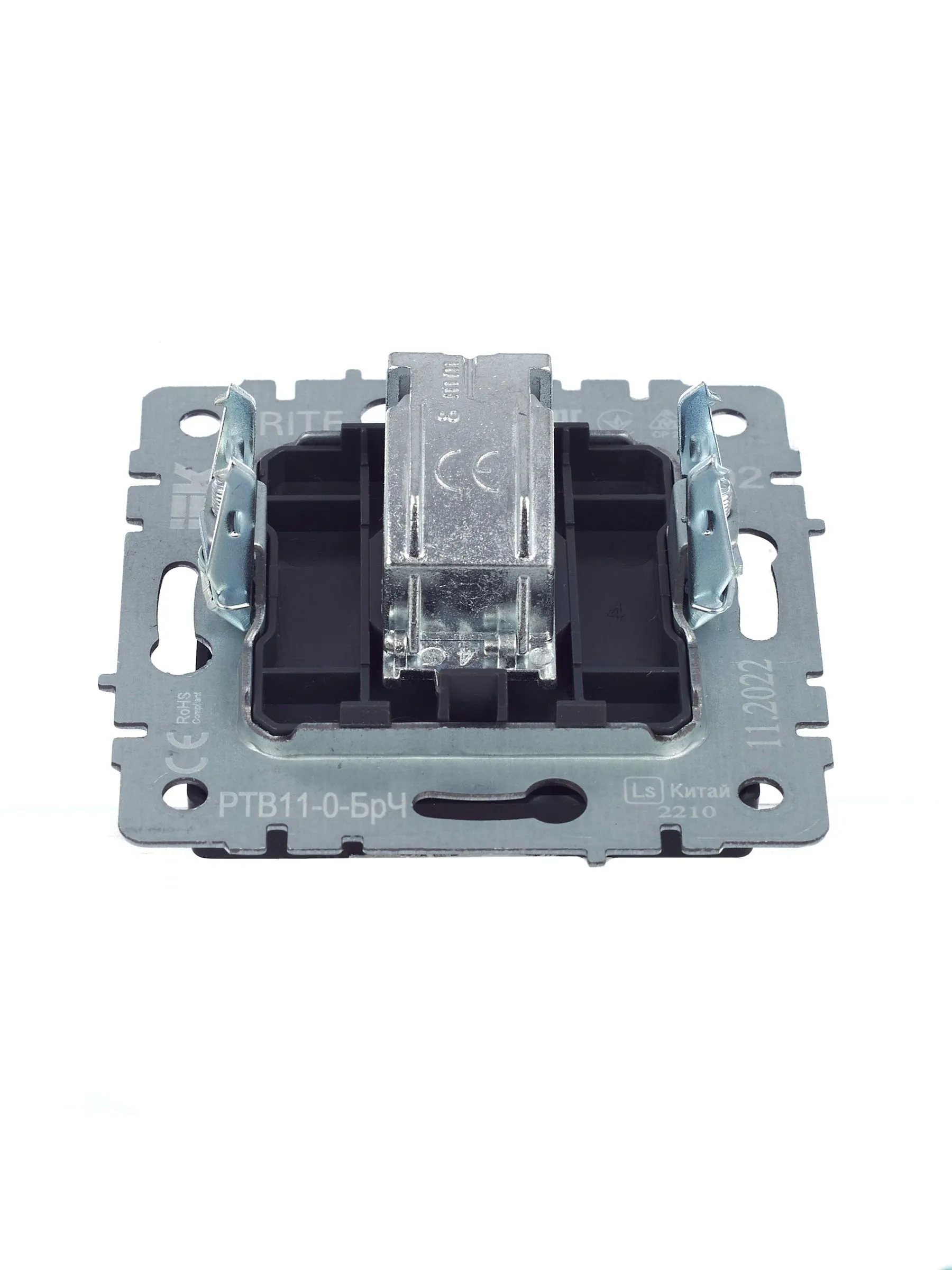 BRITE Розетка TV оконечная РТВ11-0-БрЧ черный IEK - Фото 2