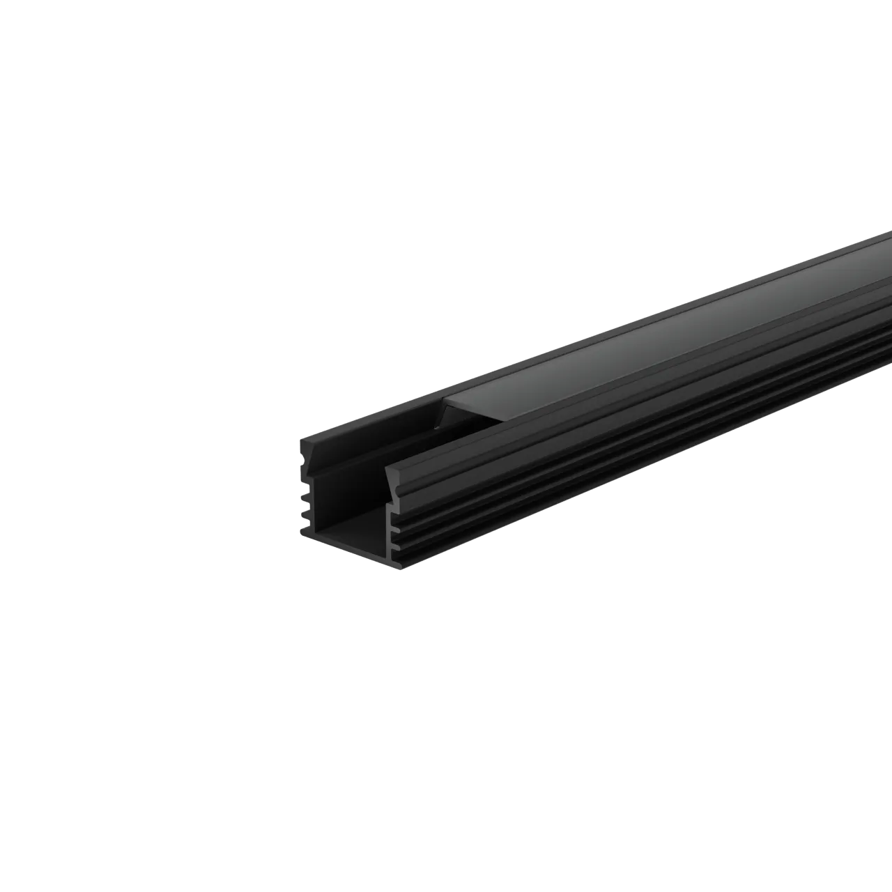 Профиль алюминиевый накладной WOLTA WAP-S-16/12/2000-B черный/черный рассеиватель 16х12х2000мм WAP-S-16/12/2000-B