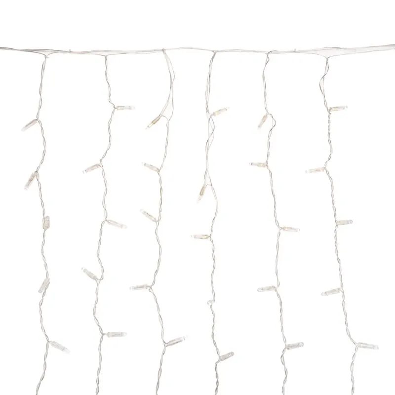 Гирлянда светодиодная Занавес 2x0,8м 160 LED СИНИЙ прозрачный ПВХ IP65 постоянное свечение 230В нужен блок 303-500-1 NEON-NIGHT - Фото 2