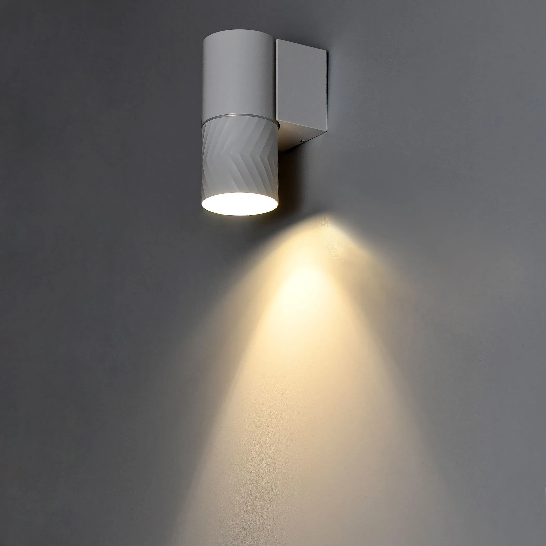 LIGHTING Светильник уличный 5107 настенный под лампу GU10 IP65 белый IEK - Фото 3