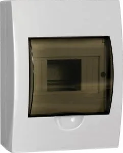 Корпус пластиковый ЩРН-П-6 черная прозрачная дверь IP41 GENERICA MKP12-N-06-41-G