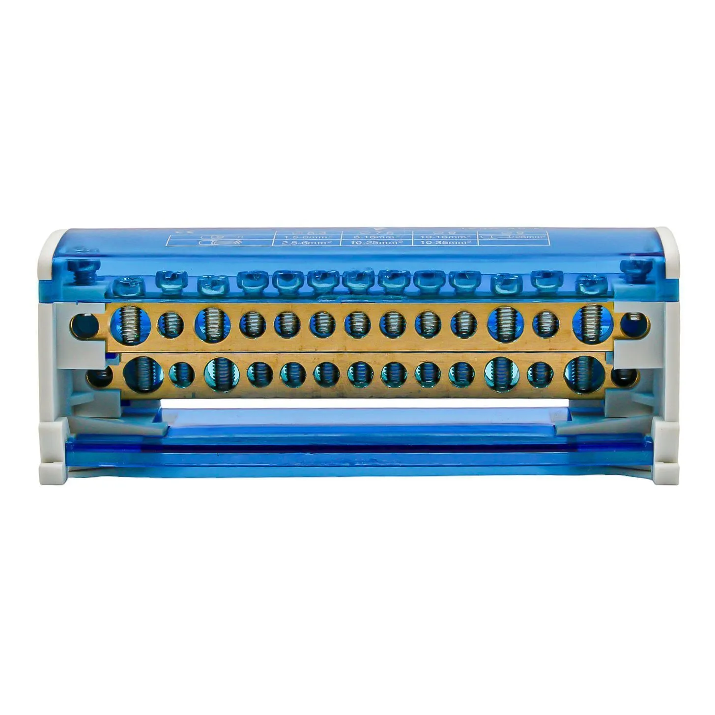 Шины на DIN-рейку в корпусе (кросс-модуль) 2х15 L+PEN DEKRON - Фото 3