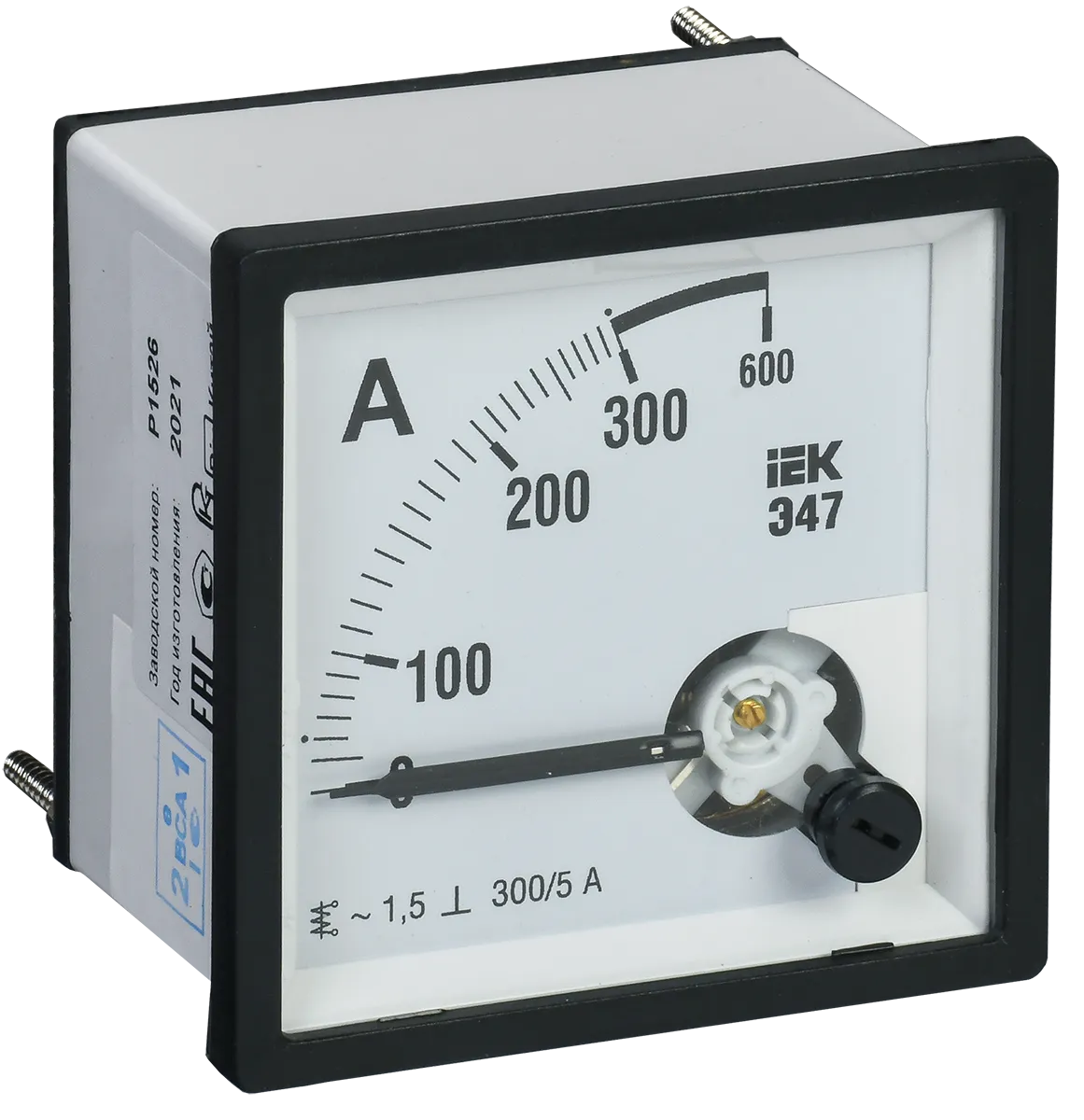 Амперметр аналоговый Э47 300/5А класс точности 1,5 96х96мм IEK