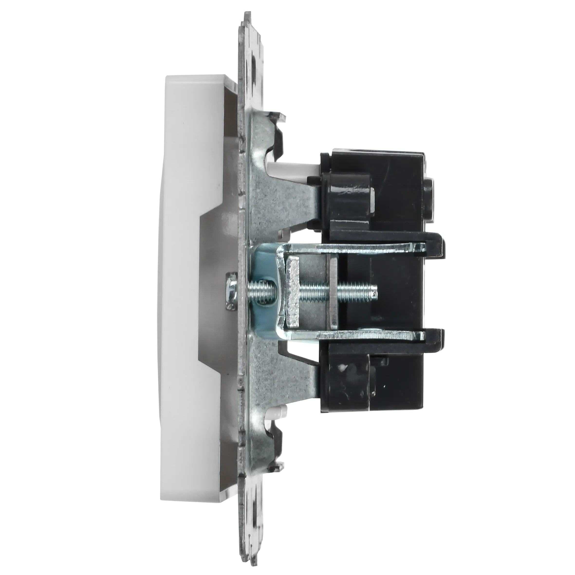 BRITE Розетка 1-местная без заземления без защитных шторок 10А РС10-1-0-БрБ белый IEK - Фото 3