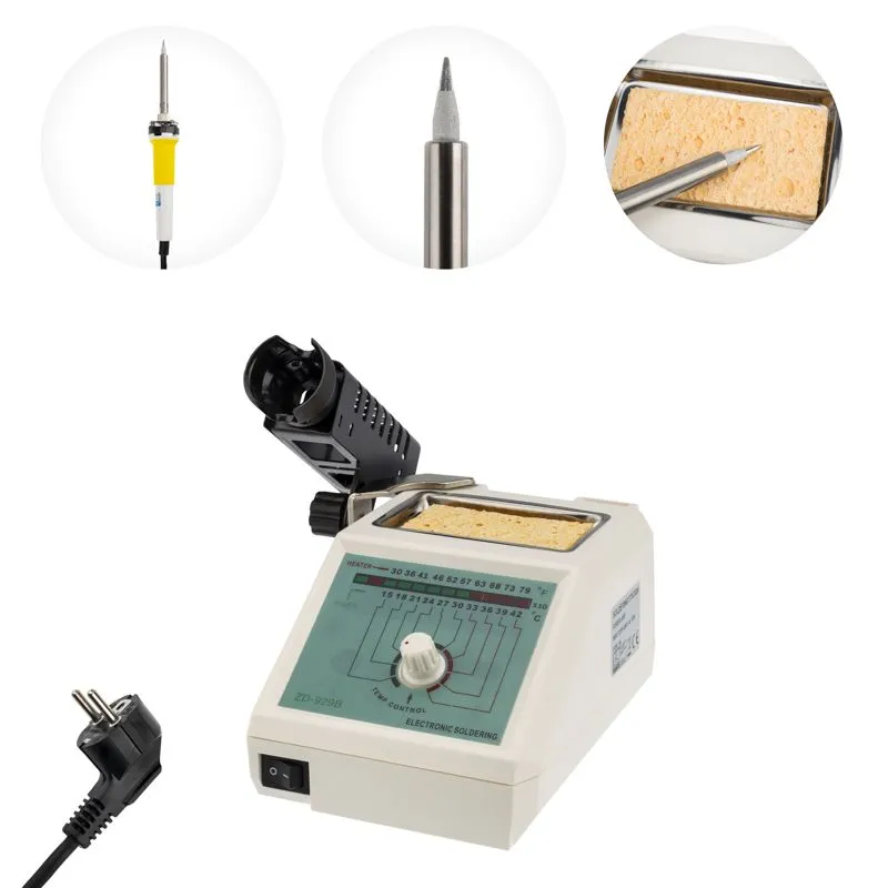 Паяльная станция с разрывом (150-420°С) 220В/48Вт (ZD-929B) (JTL-02) REXANT - Фото 2