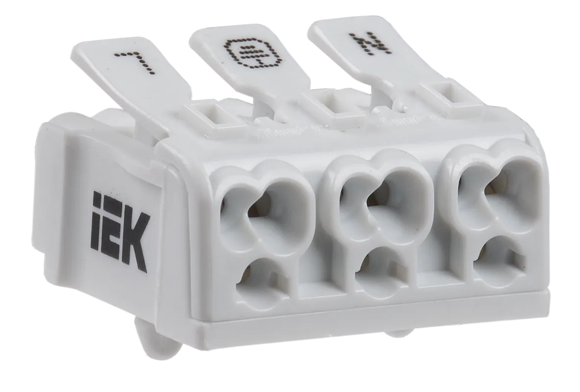 Клемма пружинная соединительная КСПн3-L+N+PE IEK