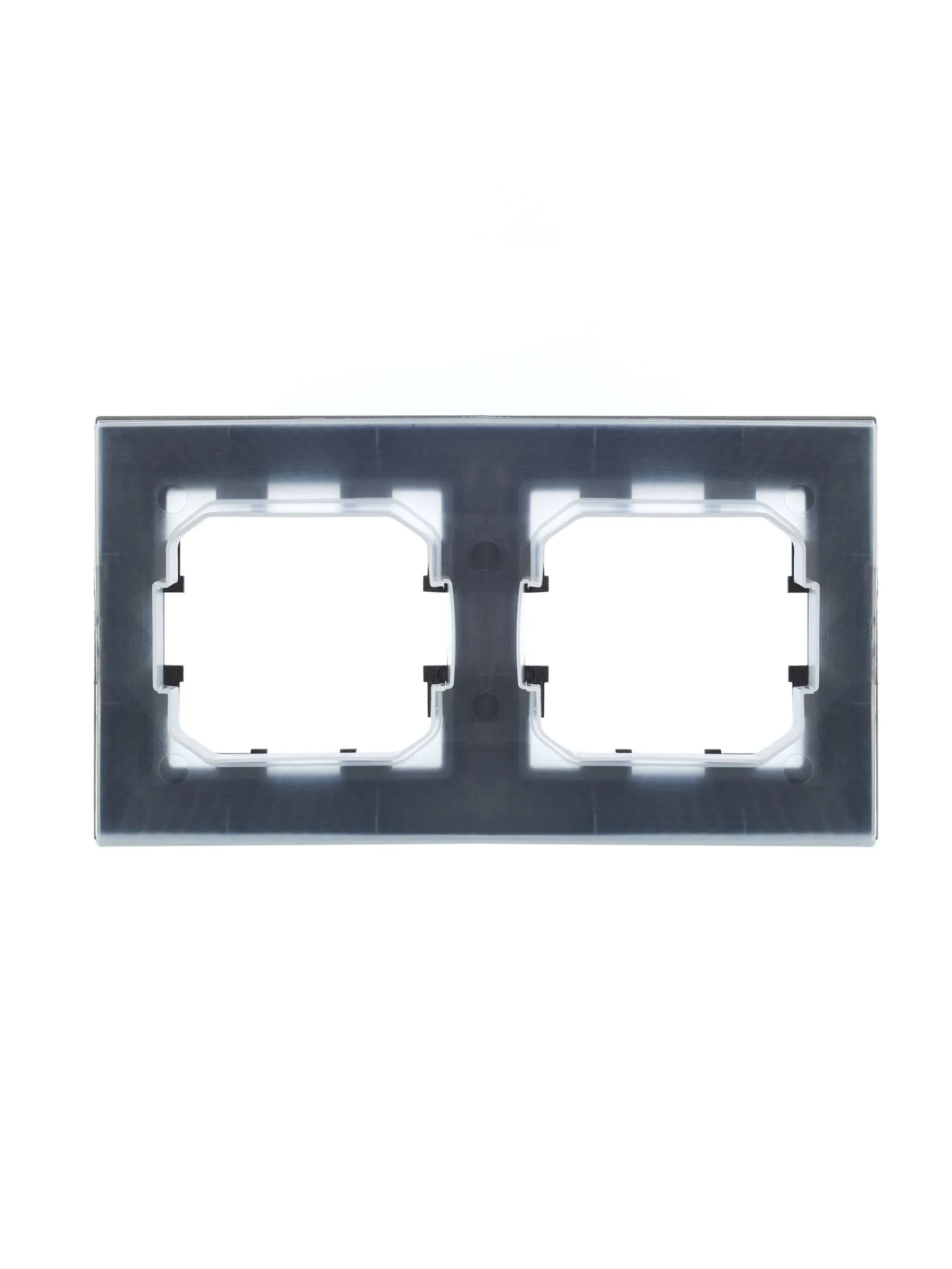 BRITE Рамка 2-местная IP44 РУ-2-БрС-44 сталь IEK - Фото 6