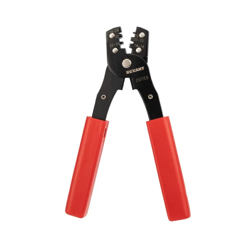 Кримпер HT-202A для обжима неизолированных клемм 0,35-6,0мм² REXANT