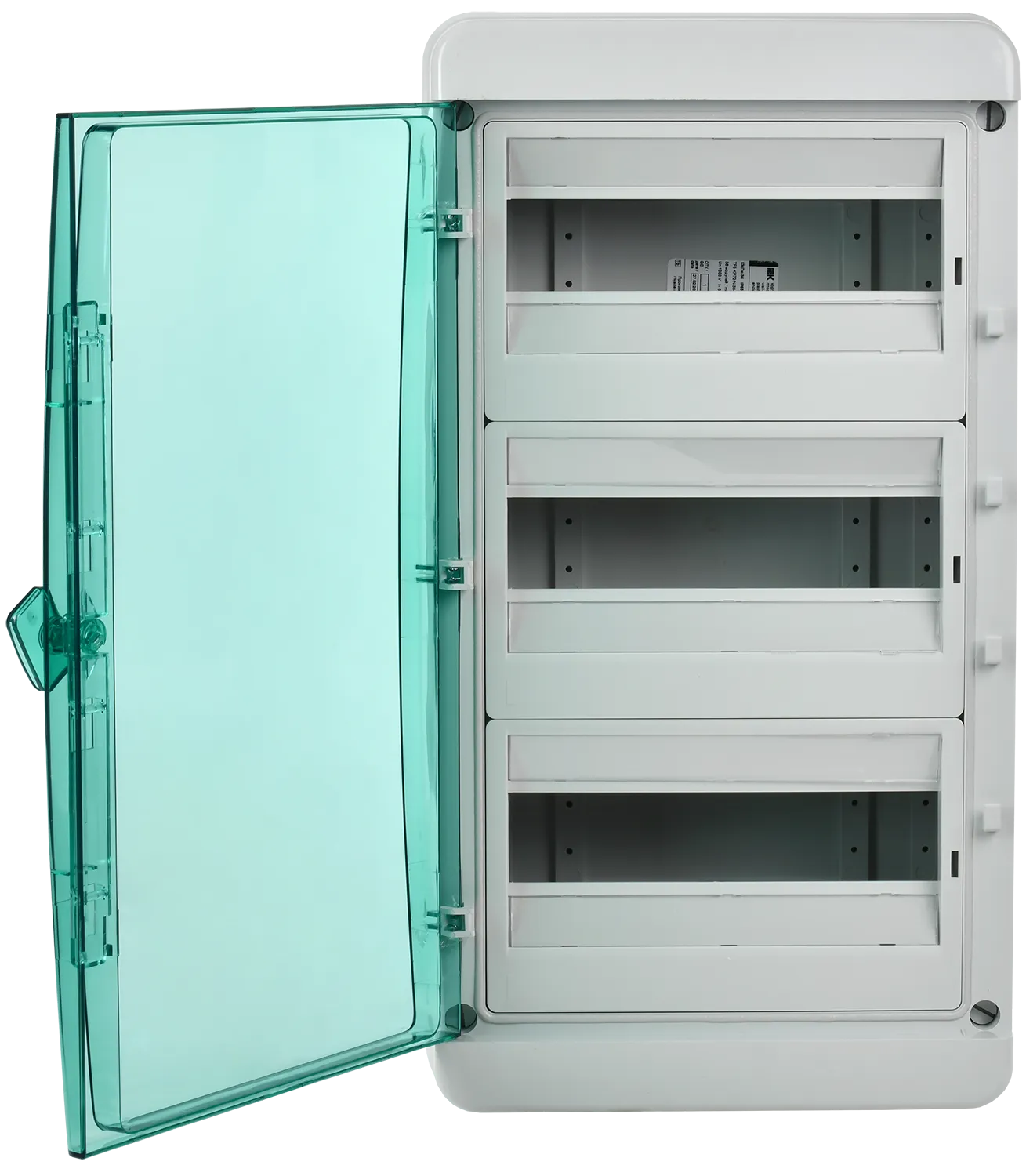 TEKFOR Корпус пластиковый КМПн-36 IP65 зеленая прозрачная дверь IEK - Фото 6