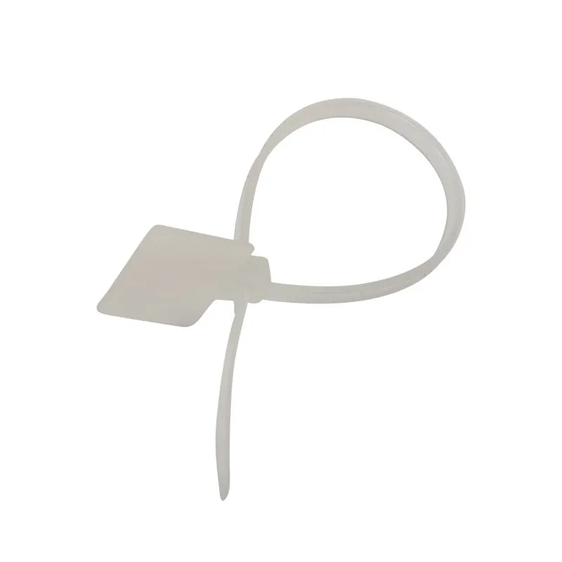 Хомут с площадкой под маркер нейлоновый 100x2,5мм белый (100 шт/уп) REXANT - Фото 2