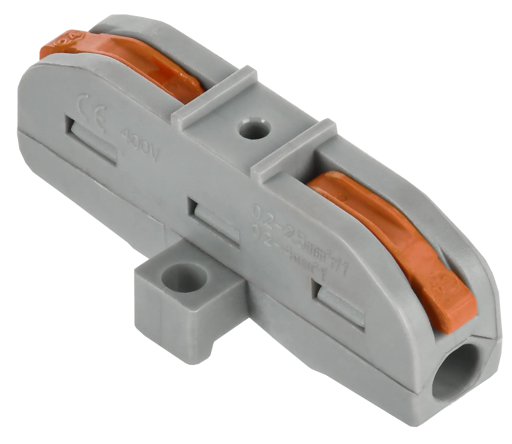 Строительно-монтажная клемма СМК 222-4111P проходная с площадкой (50шт/упак) IEK