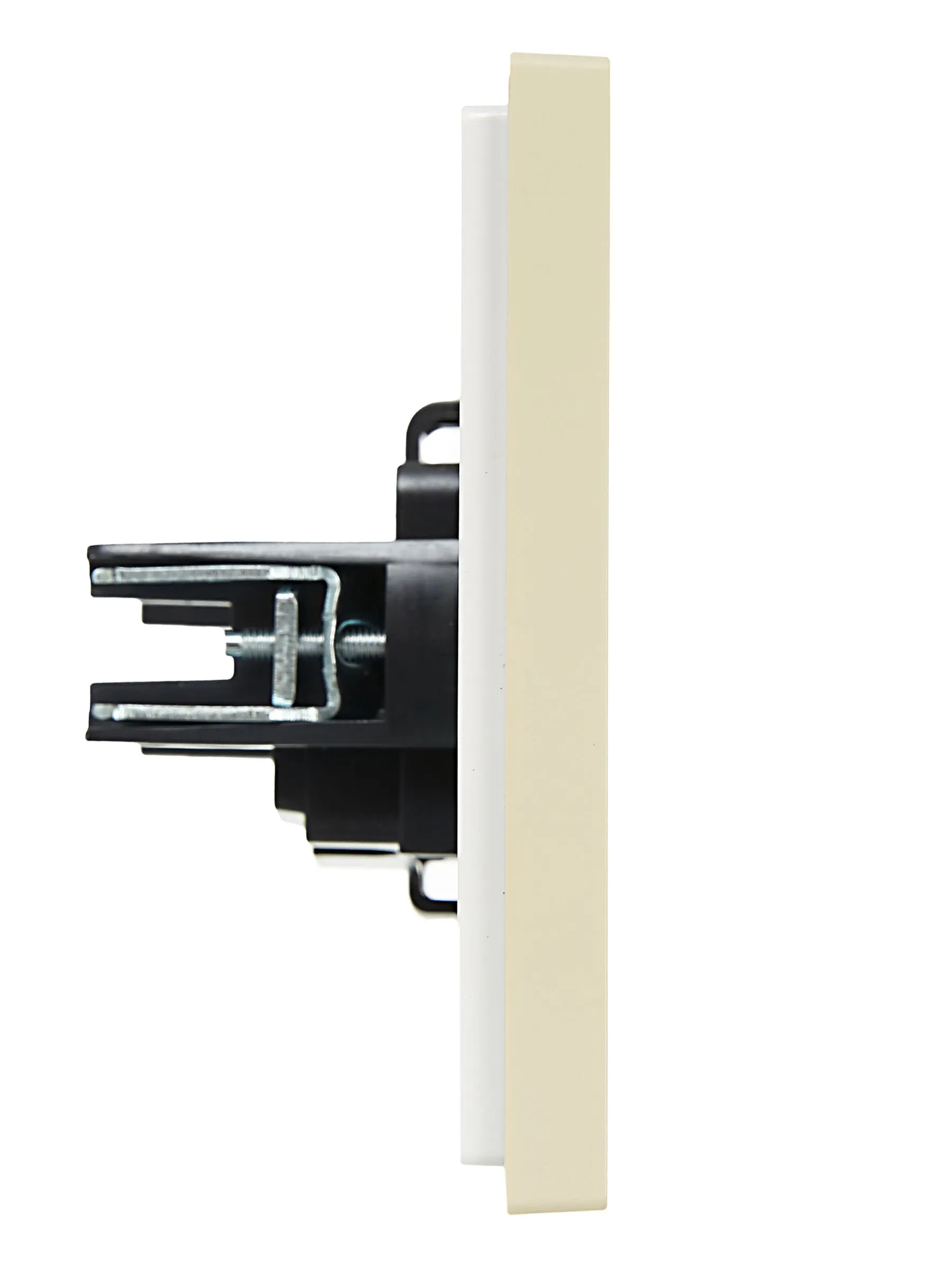 FORTE&PIANO Розетка 1-местная без заземления без защитных шторок винтовое крепление 10А FP418 ваниль IEK - Фото 4