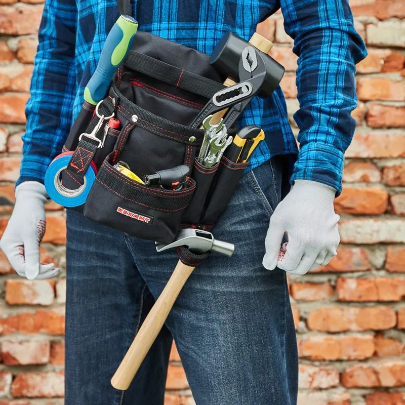 Сумка монтажника поясная с 7 отделениями RE-7 REXANT - Фото 2