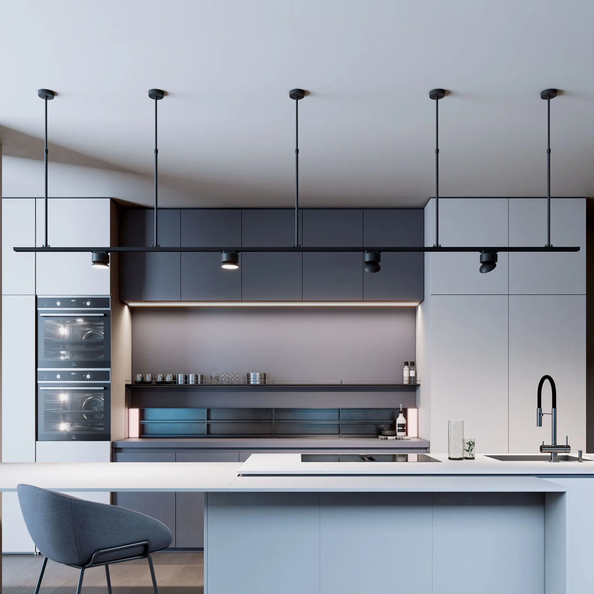 Штанга для однофазного шинопровода 500-1000мм (черный) Elektrostandard - Фото 6