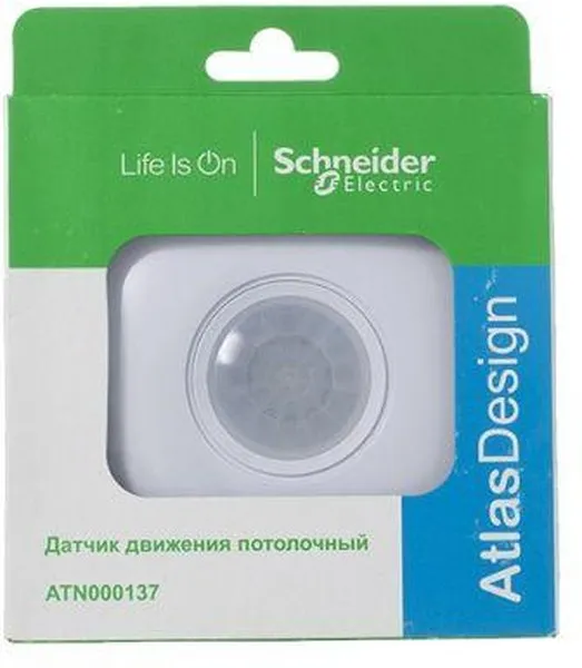 Датчик движения потолочный AtlasDesign 2000Вт 360град.C бел. SE ATN000137 - Фото 2
