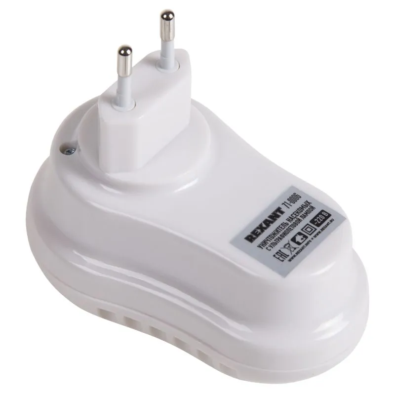 Уничтожитель насекомых инсектицидный с ультрафиолетовой  лампой, S 20м², 220В REXANT - Фото 4