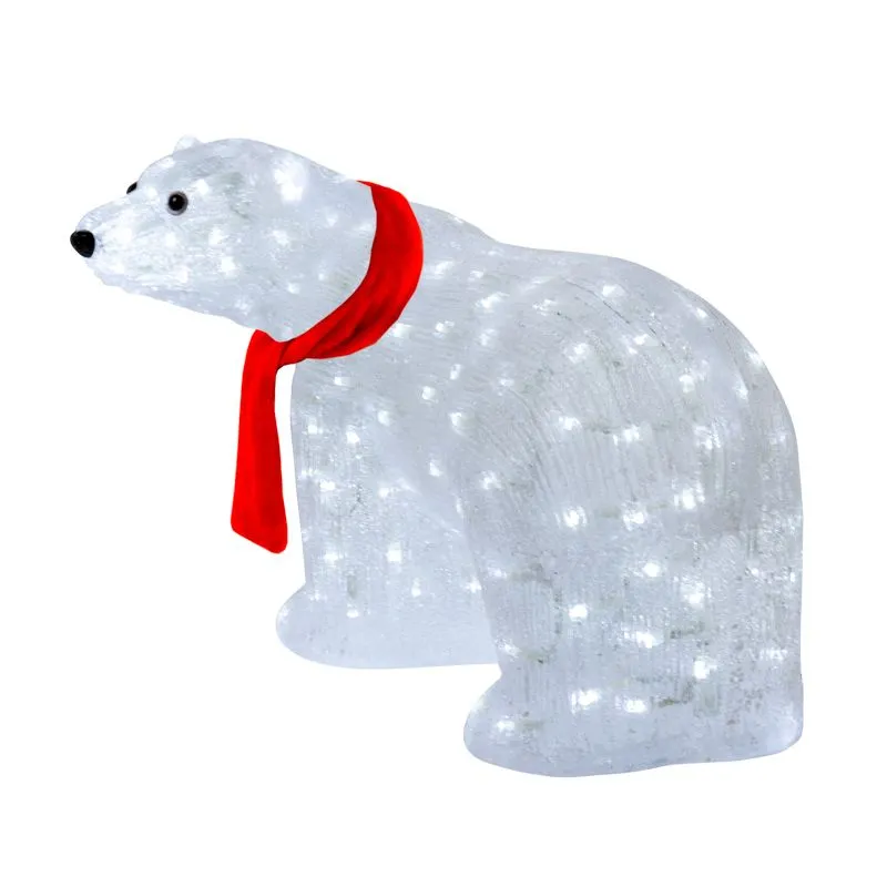 Акриловая светодиодная фигура Мишка 60 см, 200 светодиодов, IP65, понижающий трансформатор в комплекте NEON-NIGHT - Фото 2