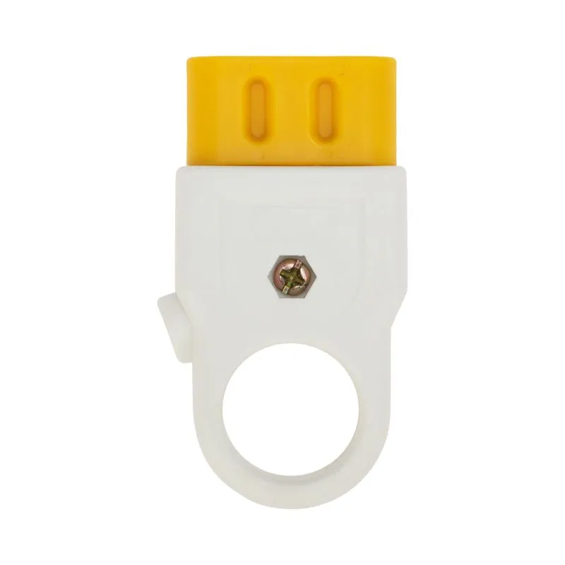 Розетка разборная без з/к 6А плоская белая REXANT 11-8526