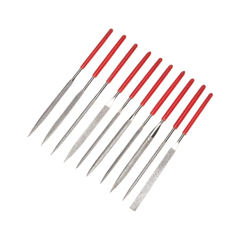 Набор надфилей алмазных 140х70х3мм, 10 шт. KRANZ