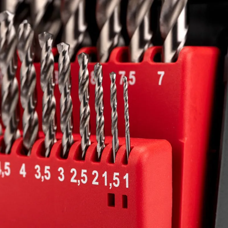 Набор сверл по металлу, 1-10мм (через 0,5мм), Р6М5, цилиндрический хвостовик, 19 шт. KRANZ - Фото 4