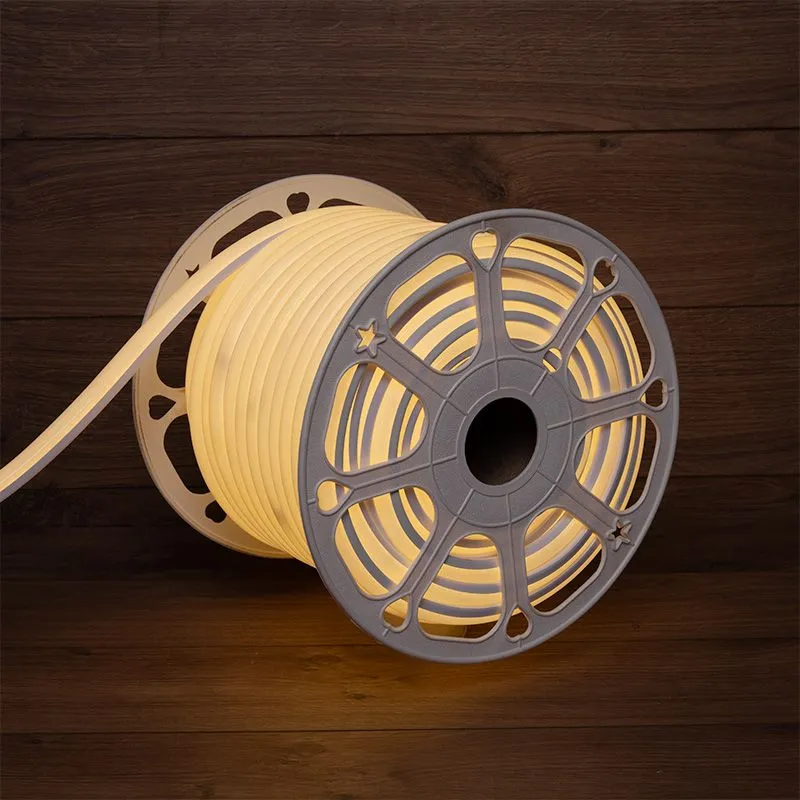 Гибкий неон LED SMD, форма – D, 16х16 мм, теплый белый, 144 LED/м, бухта 50 м