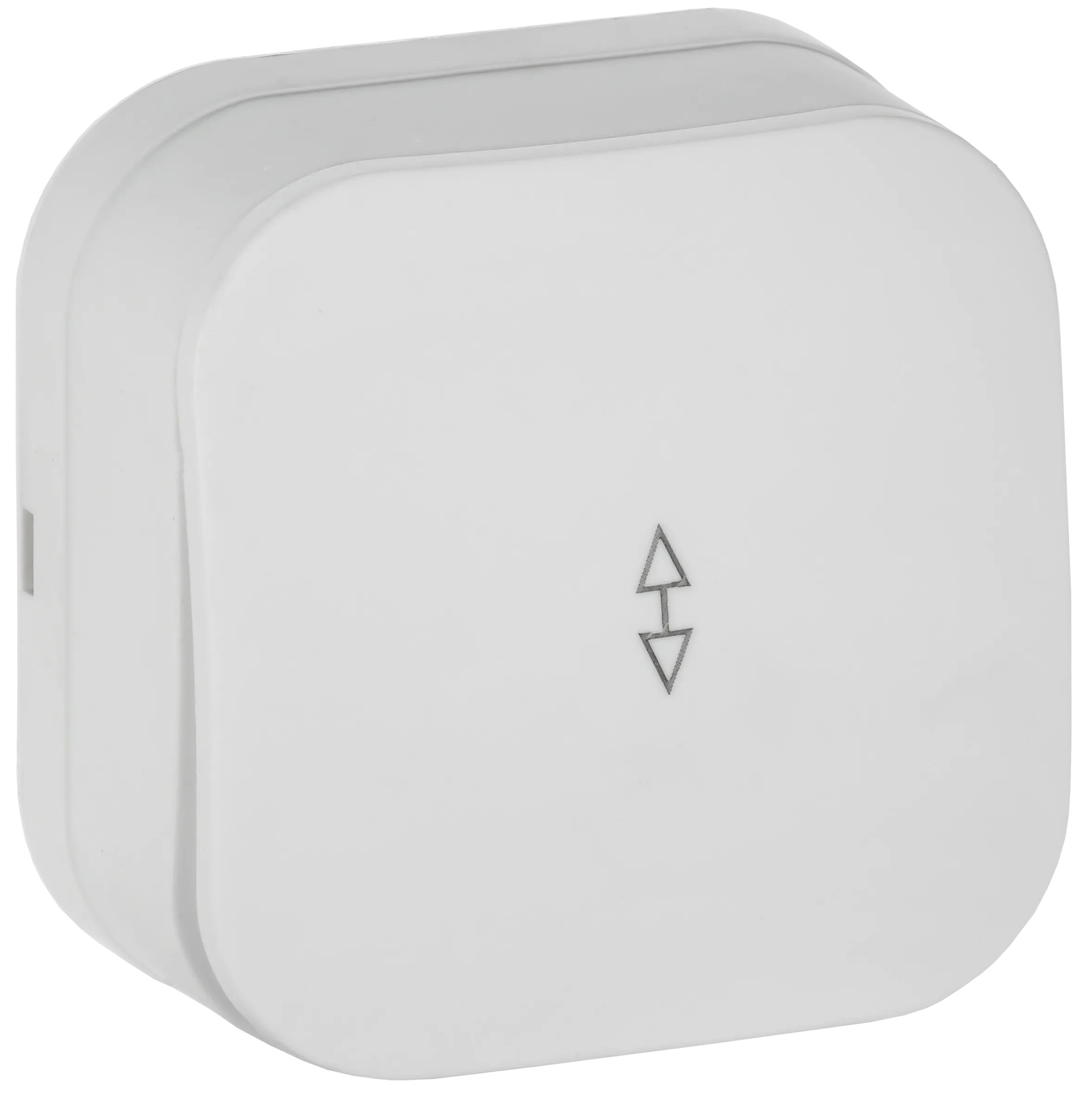 GLORY Выключатель 1-клавишный для открытой установки проходной 10А ВСп10-1-0-ХБм белый матовый IEK EVH12-K01M-10