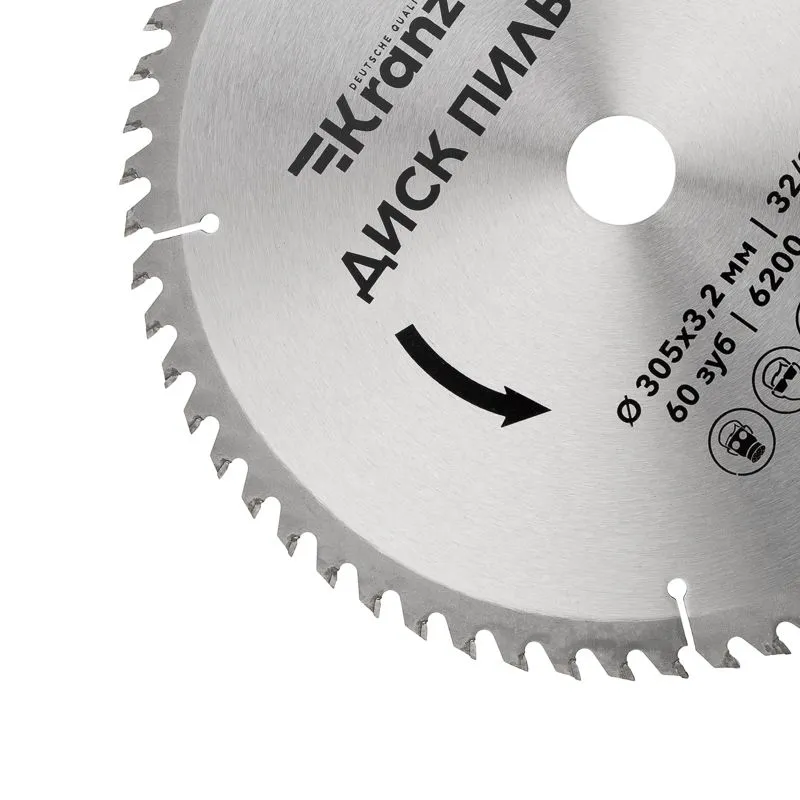 Диск пильный 305 мм х 60 зуб х 32/30 мм KRANZ - Фото 2