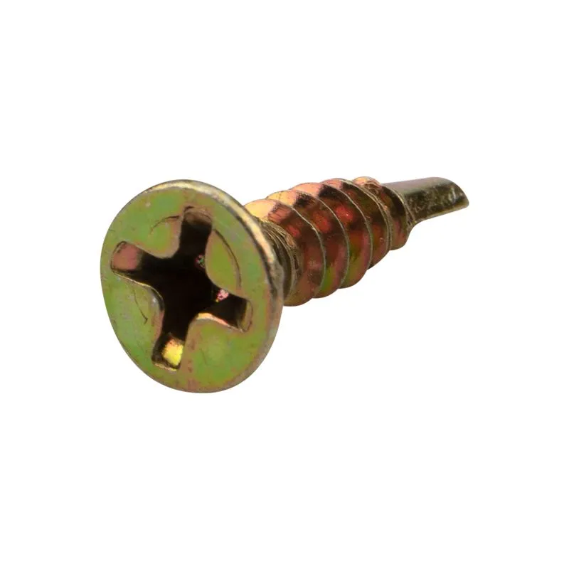 Саморез оконный KRANZ сверло, 3.9х16, желтый цинк, короб (1000 шт./уп.)