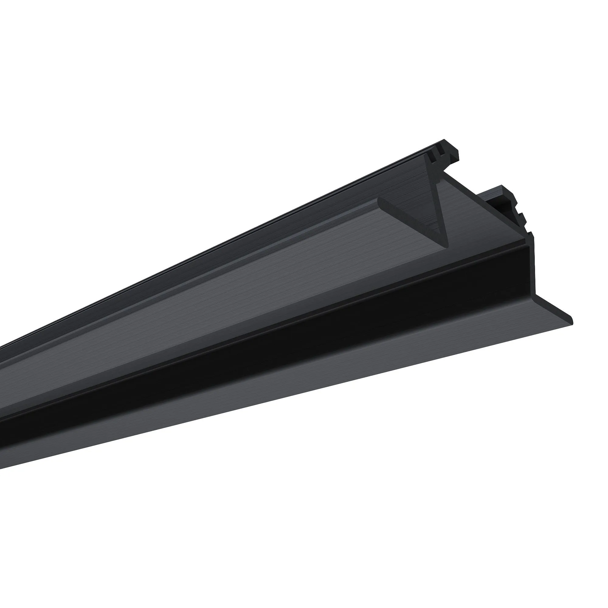 Профиль алюминиевый  угловой, накладной, черный, 28,5х10,4мм, 2м, шир. ленты до 10мм - Фото 5