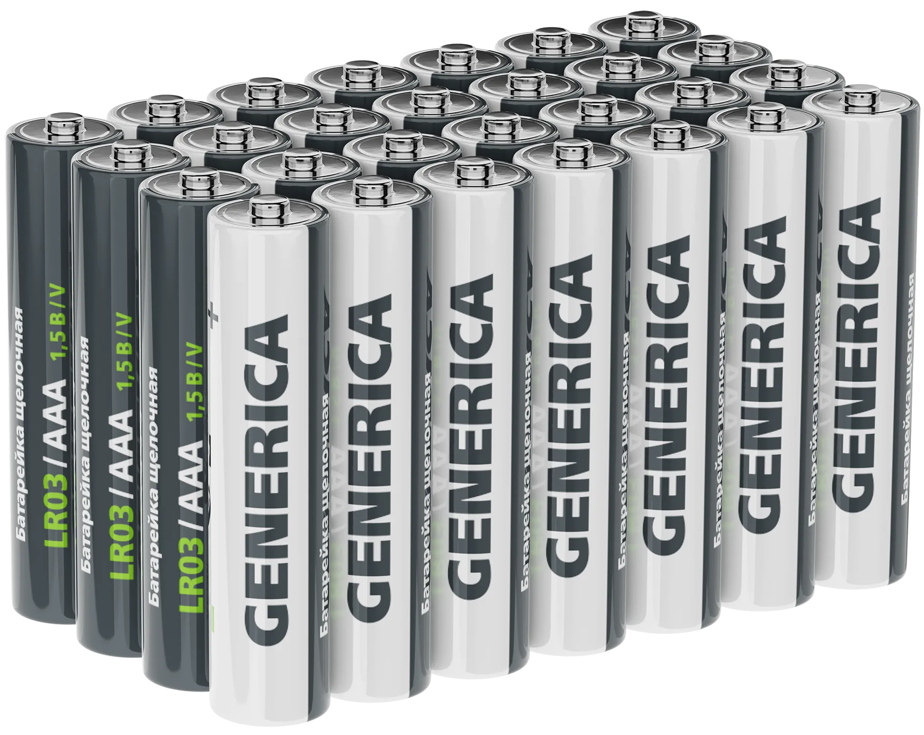 Батарейка щелочная Alkaline LR03/AAA (28/бокс) GENERICA - Фото 2