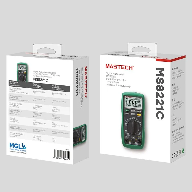 Универсальный мультиметр MS8221С MASTECH - Фото 3
