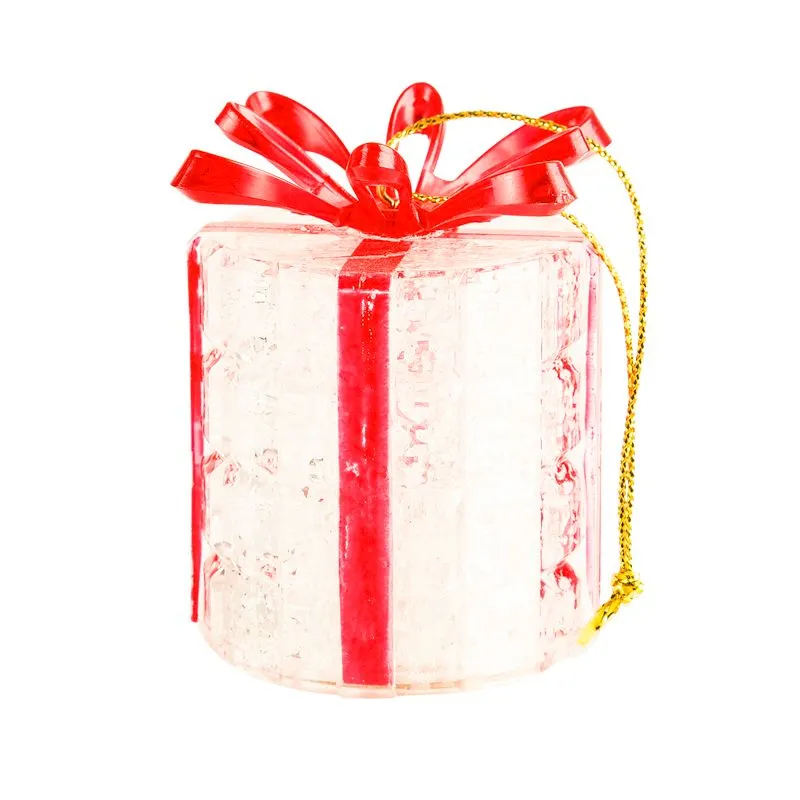 Фигура светодиодная на подставке Новогодний подарок, RGB - Фото 5