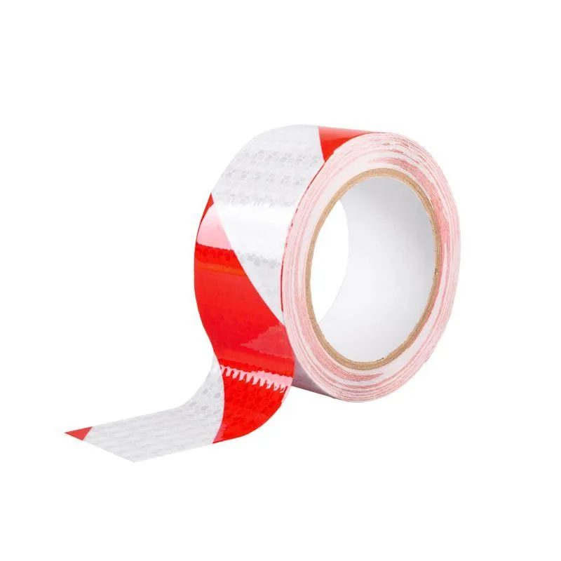 Лента светоотражающая самоклеящаяся, 50 мм х 10 м, красно-белая REXANT 09-4331