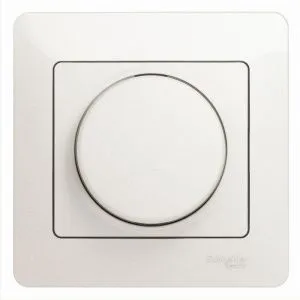 Светорегулятор (диммер) Glossa поворотный 300Вт в сборе перламутр SchE GSL000634