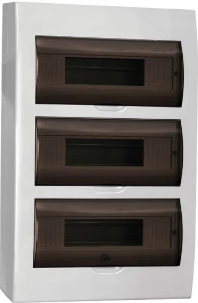 Корпус пластиковый ЩРН-П-36 черная прозрачная дверь IP41 GENERICA